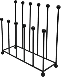 DT IRONCRAFT Welly Boot Rack - 6 Pairs Wellington Stand for Indoor and Outdoor - Shoe Holder Muddy Boot Storage Organizer