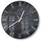 DEQORI Glasuhr | rund Ø 30 cm | Motiv Schieferfassade | ausgefallene leise Design Uhr aus Glas | Wanduhr für Wohnzimmer & Küche | Moderne Hingucker Uhr für die Wand