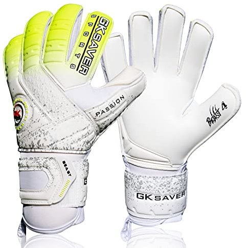 GK Saver Football Goalkeeper Gloves Passion Beast Pro Professional Anti Slip Grip Palm Soccer Goalie Gloves. (Passion Beast Pro 4, SIZE 11)