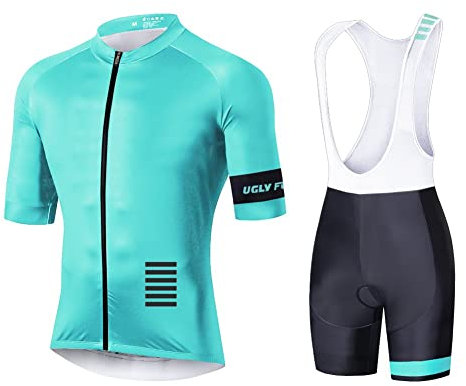 UGLY FROG 2024 Abbigliamento Ciclismo da Uomo Maniche Corte Completo Bici Completo Ciclismo Estivo con Pantaloncini Imbottiti