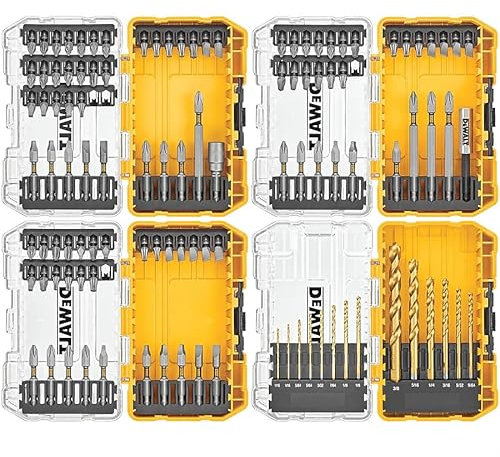 DEWALT Schraubendreher-Bit-Set mit robustem Griff, 110-teilig, Schwarz und Gelb