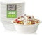 200 Pack - 24 Oz/750 ml, Super Rigid Bagasse Bowls, Biodegradable and Compostable, Eco-Friendly White Sugarcane Paper Bowls Perfect for Milk Cereals Snacks Salads Picnics & BBQ Parties