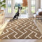 Biscpro Indoor Door Mats,80x100cm Door Mat Non Slip Backing,Dirt Trapper Mat Absorbent Non-Slip Doormat for Entrance,Inside,Kitchen,Front Back Door,Pets and Garden-Brown