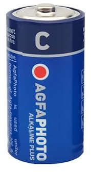 AgfaPhoto - Batterie alcaline Plus Baby C LR14 (1,5 V, confezione da 12) – Lunga durata, ideali per elettrodomestici, torce, giocattoli e altro ancora, prestazioni affidabili e costanti