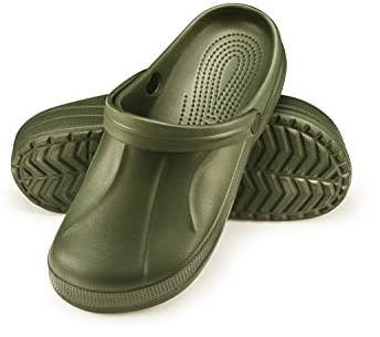 ESTRO Zoccoli Uomo Gomma Sabot - Ciabatte da Giardino Zoccoli Leggero Ciabatte Uomo Gomma F06 (44, Verde)