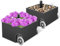 Daromigo Lot de 2 pieds de parasol avec roulettes de 77 kg - Pour mâts de parasol de 38/48 mm - À remplir avec trou de drainage - Pour terrasse, jardin
