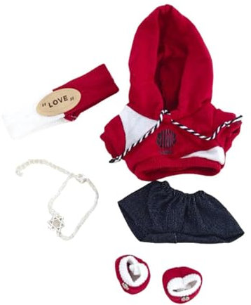 Amagogo Puppenkleidung aus Plüsch, süße Kostüme, zum Anziehen, Puppenkleidung zum Selbermachen, bequem, stylisch, Kleidung für Kuscheltiere, Foto-Requisiten