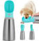 Portable Dog Water Bottle, 24 OZ, Stainless Steel Leak Proof Puppy Water Dispenser with Drinking Feeder for Pets Travel, Walking, Hiking and Outdoor Activities