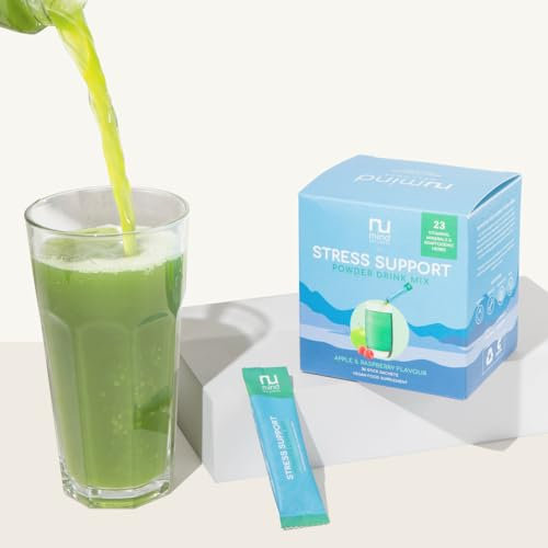 Nu Mind Wellness, All-in-One Calming Support Supplement, B Vitamins, Vitamin C, Vitamin D3, Zinc, Iron, Magnesium, Ashwagandha KSM66 (Apple and Raspberry Powder)