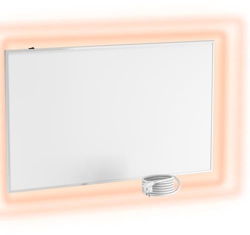 UMBRELLA® Infrarot Wandheizung Heizpaneel [OHNE THERMOSTAT] – Infrarotheizung Wandmontage Heizkörper – Carbon Crystal Infrarotheizung – Infrarot Paneel Badezimmer geeignet – (Modell F700-700W)