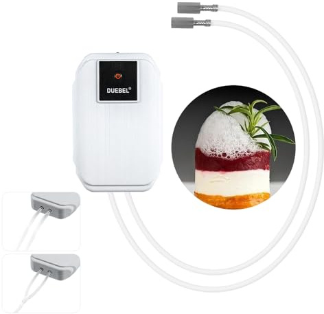 DUEBEL Kit generador de espuma para cocinar gastronomía molecular, recargable, portátil, eficiente kit de fabricación de espuma para alimentos, herramienta de cocina creativa para cocinas progresivas,