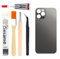 Yuntunele Back Covers Glass Replacement Compatible with iPhone 12 Pro Max 6.7 inches All Carriers with Professional Tool Set (Black)