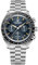 Pagani Design 1701 Herren Professionelle Chronograph Japan VK63 Quarzwerk Mond Armbanduhr Edelstahl 100M Wasserdicht Casual Analog Uhr Datum, Grau/Blau, Armband