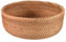 Reinscer Cesta redonda de ratán natural para frutas, mesa de mimbre, bandeja para porciones de pan, bandejas de almacenamiento de alimentos (grande, 1 unidad)