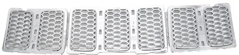 Calandres avant et radiateur voitures Calandres de course adaptées au Grand Cherokee 2014-2017, calandre avant en nid d'abeille, décoration maille(2014-2016 D)