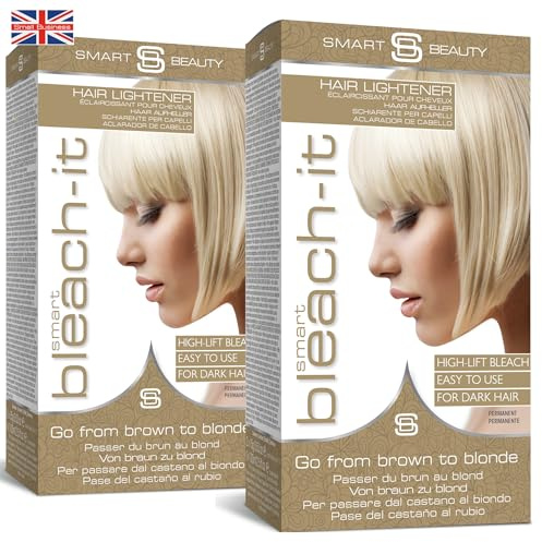 Smart Blonde No.1 Blondier-Set für dunkles Haar, Aufheller für Highlights, perfekte Vorbereitung für Pastell-Haarfarben, vegan & tierversuchsfrei (2er Pack)