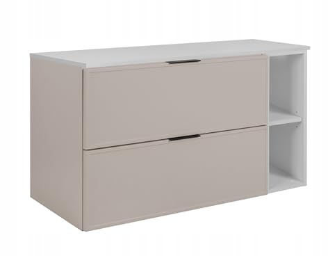 Rodan Moderne Möbel - Schrank Weiß, Kaschmir - Möbelstück - Bastelregal – Bastelplatte 100,6 x 58,6 x 46 cm