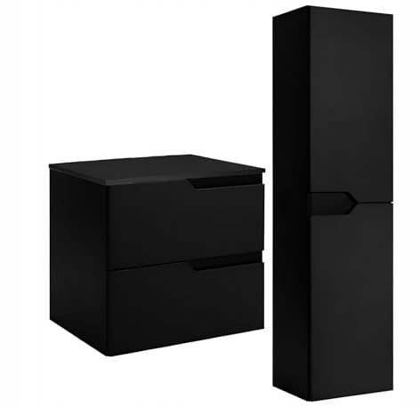 Rodan Moderne Möbel - Schrank Schwarz - Möbelstück - Bastelregal – Bastelplatte 60cm + 60cm