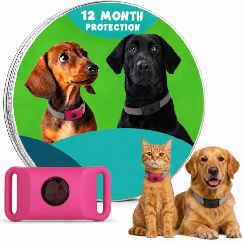 12 Monate Floh- Und Zeckenfrei, Care zecken Hals Band für Hunde Natürliche,für kleine,mittlere & große Hunde und Katzen