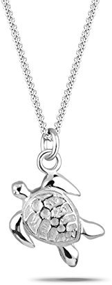 Elli Halskette Damen Panzer Schildkröte Anhänger Sonne in 925 Sterling Silber