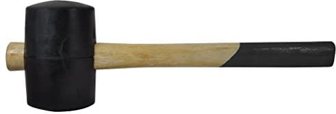 SW-Stahl 50703L Gummihammer 750 gr I leichter Gummihammer Holzstiel I Hammer für Möbel Reparatur I Gummihammer für Laminat