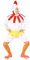 Costume da Gallina Bianca per adulto Unica