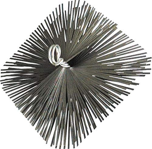 SCOVOLO SPAZZOLA QUADRATA X PULIZIA CANNE FUMARIE DIMENSIONI CM. 40 X 40 CON ATTACCO MASCHIO A VITE M12.
