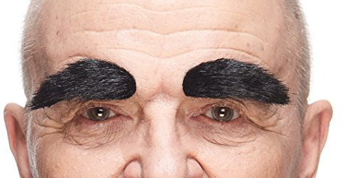 Mustaches Auto-Adhésives, Nouveauté, Fausse Les Sourcils, Noire Brillante Couleur