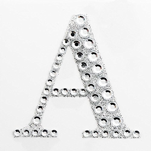 5cm Diamante Self Adhesive Glitter Sticker Letter A