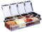 Assaisonnement Box Set 4 pièces Bouteilles Transparentes Sel Spice Jar,Pots à épices Cuisine Condiment Jarres de Stockage de Conteneurs avec 4 Cuillères Canned Couvercle et Cuillère