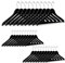Relaxdays Kleiderbügel Holz 30er Set, Hosenstange, Röcke, Kleider, Jacken, Hemdenbügel, Haken 360° drehbar, schwarz, 22,50 x 44,50 x 1,00cm
