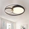 Natsen 55W LED Deckenleuchte Deckenlampe, Voll dimmbar, Ø500x85mm, moderne Leuchte für Wohnzimmer Schlafzimmer Kinderzimmer Küche Büro Flur Diele usw.(Schwarz)