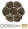 TOAOB 2300pcs Antique Bronze Open Jump Rings Jewellery Findings Jewelry Connector Rings 3mm to 10mm with Opener Tool for Jewelry Making
