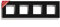 BSEED Panel de vidrio con marco para interruptores de luz y enchufes Panel de vidrio de vidrio para interruptores de luz de pared y enchufes Negro 299 mm