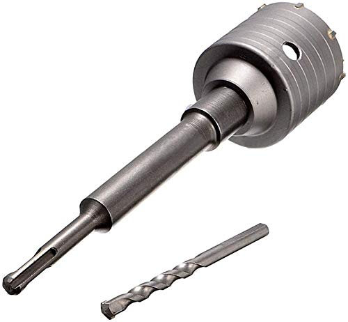 Scie à Cloche Trépan Couronne Carotteuse à Sec SDS Plus 100 mm de diamètre complète pour marteau perforateur (SDS Plus 160 mm)