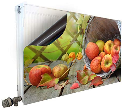 Smagnon Magnet Heizkörperverkleidung Heizkörperabdeckung Heizung Schutz Motiv Apple, Heizkörper Höhe:30 cm, Heizkörper Länge:120 cm