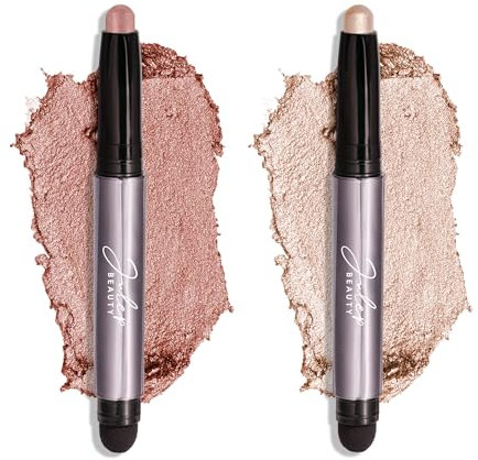 Julep Eyeshadow 101 Crème-to-Powder Eyeshadow Stick (Pearl & Rose) Long-Lasting, Waterproof Eye Shadow - Blendable, Crease-Proof with Built-In Smudger