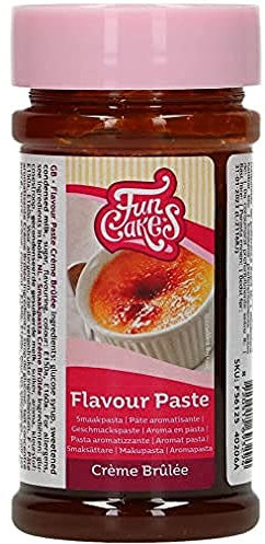 FunCakes Pâte Aromatisante Crème Brûlée: Arômes alimentaires, bon goût, parfait pour la décoration de gâteaux, convient pour la pâte et les garnitures. 100g.
