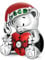 GNOCE Weihnachten Bär Umarmung Rotes Herz Charm Bead 925 Sterling Silber Schmuck Geschenk Für Frauen Mädchen Tochter Fit Schlangenkette Armbänder/Halskette