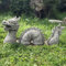 ONEFOLD - Chinese 3 piece Dragon Garden Ornament/Hand Cast Stone Garden Statue/Home Patio Conservatory Decor