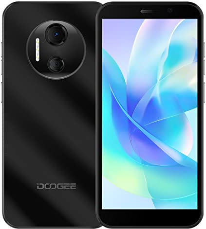 DOOGEE Android 12 Smartphone Offerta X97 PRO, Helio G25 Octa Core 4GB+64GB, Doppia Fotocamera 12MP, 6,0’’ HD+ Telefono Cellulare, DUAL SIM+SD (3 Slot per Schede), NFC GPS Sblocco Facciale Nero