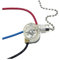 Interrupteur à chaîne, 3 voies, 3 bornes de fil, chaîne à perles pour applique murale, ensemble de cordon de traction pour éclairage universel, ventilateur de plafond