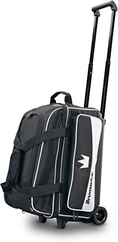 Brunswick Zone Bowlingtasche mit Doppelrollen, Weiß