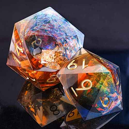 LET'S RESIN D20 Würfelbox, Harzformen, Silikon, Jumbo-D20-Würfel, Silikonformen für Epoxidharz und Gießharz, Flüssigkern-Würfelherstellung, bestes Geschenk für Würfelliebhaber