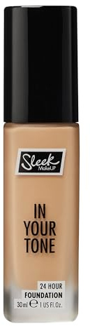 Sleek MakeUP In Your Tone 24 Hour Foundation, Medium Buildable Coverage in 30 Shades, Semi-Matte Flawless Finish, 5N, 30ml