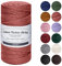 ilauke Makramee Garn 3 mm x 100 m, 4-lagig Baumwollgarn Macrame Cord Kordel Garn für Makramee Schnur DIY Handwerk, Basteln Weben Dekoration, Pflanzenbügel Aufhänger Stricken Blumenampel