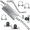 Polmo Schalldämpferset Auspuff Endtopf für Golf 3 III 1993-04/1999 1.4 1.6 1.8 1.9 D Kombi