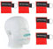 VAEIORP 5 Pcs CPR-Maske Schlüsselanhänger mit Rückschlagventil und Beatmungstuch von MojiDecor Atmen Barriere in Rot
