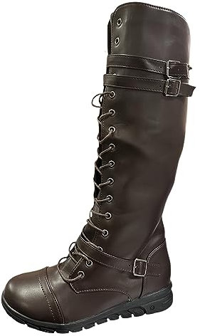 Stivali Donna Tacco Pantofole Stivaletto Donna Stivali Donna Pelle Lucida Stivali Donna Alti Coscia Vernice Stivali Donna con Tacco Numeri Grandi Stivali Donna Invernali Alti Scarpe Invernali