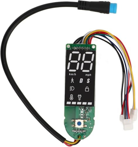 DEWIN Tablero de Instrumentos for Patinete eléctrico, Placa de Circuito de Repuesto for Patinete eléctrico con Pantalla LCD, Placa de Circuito for Tablero de Instrumentos con Bluetooth